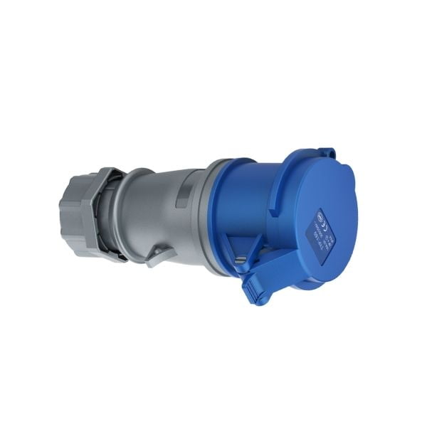 16A 3P IEC 60309 Industrial Socket Connector, 230V, IP44, Inline Female