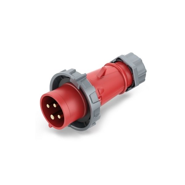 32A 4-Pin Industrial Plug, IP67, 400V (3H)