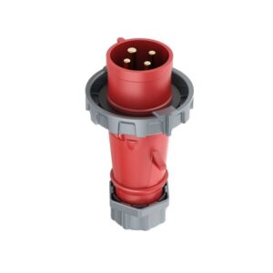32A 4-Pin Industrial Plug, IP67, 400V, IEC 60309