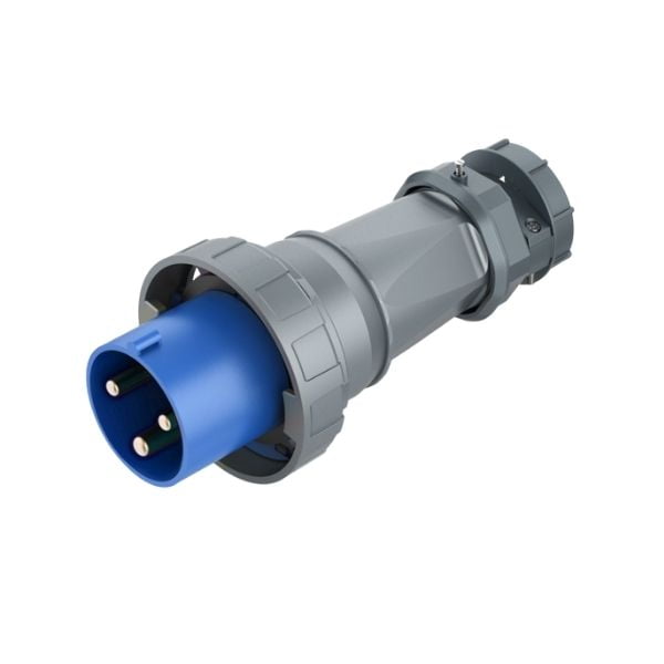 125A 3-Pin Industrial Plug, IP67, 230V (6H)