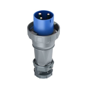 125A 3-Pin Industrial Plug, IP67, 230V (6H)
