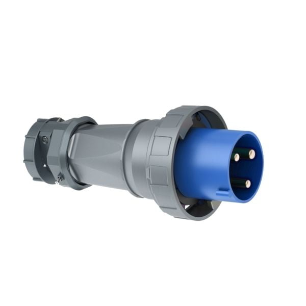 125A 3-Pin Industrial Plug, IP67, 230V (6H)