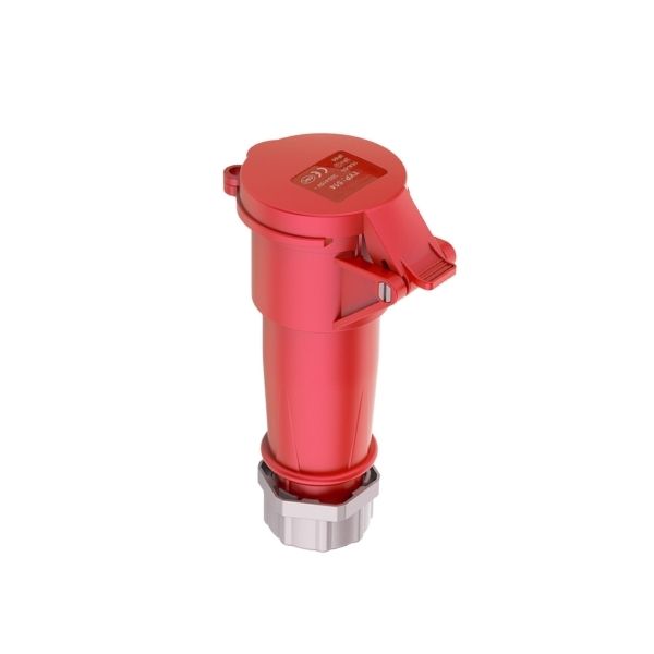 16A 4P IEC 60309 Industrial Socket Connector, 400V, IP44, Inline Female