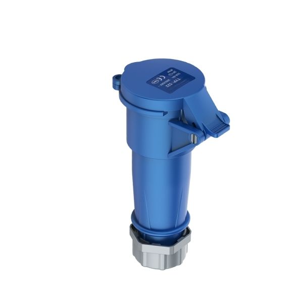 32A 3P IEC 60309 Industrial Connector, 230V, IP44, Inline