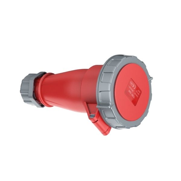 16A 4P IEC 60309 Industrial Connector, 400V, IP67, Inline