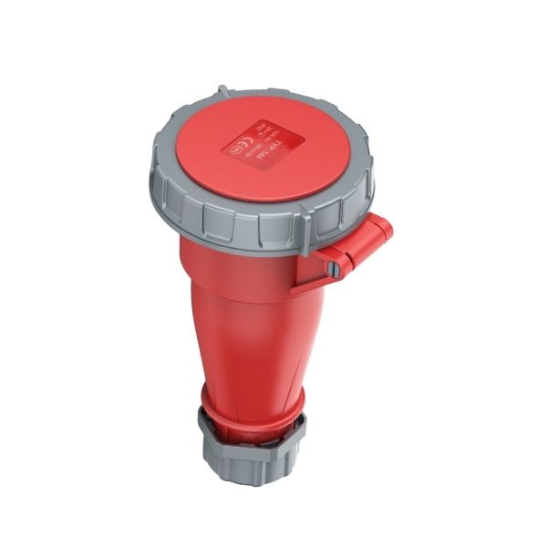 16A 4P IEC 60309 Industrial Connector, 400V, IP67, Inline