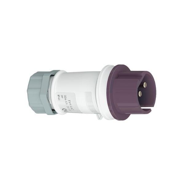 32A 2-Pin Low Voltage Industrial Plug, IP44, 20–25V, IEC 60309