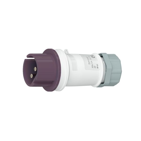 32A 2-Pin Low Voltage Industrial Plug, IP44, 20–25V, IEC 60309