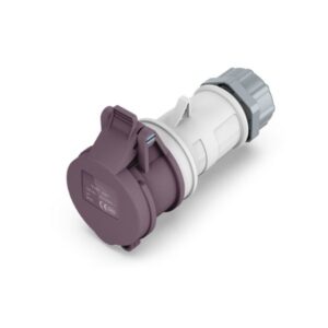 16A 2P Low Voltage IEC 60309 Industrial Socket Connector, 20–25V, IP44, Inline Female