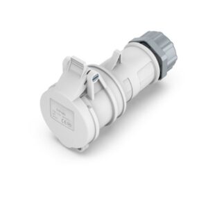 16A 2P Low Voltage IEC 60309 Industrial Socket Connector, 40–50V, IP44, Inline Female
