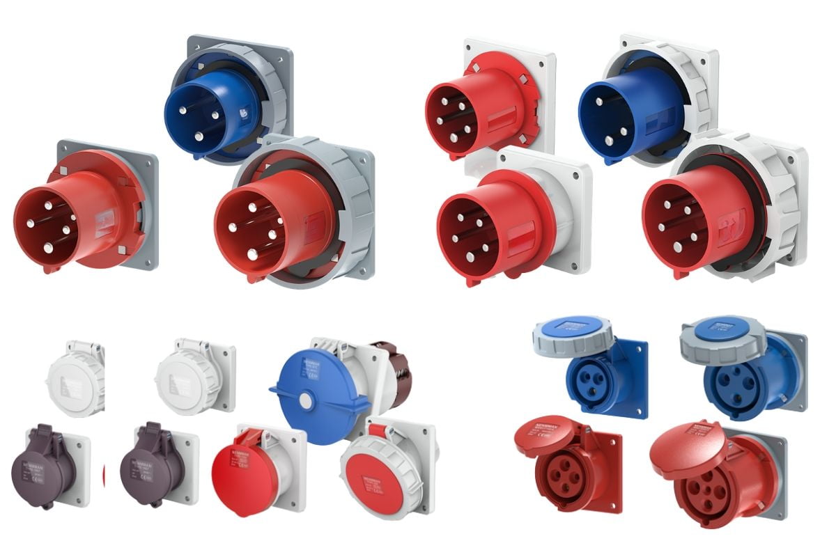 CHBEB Panel-mounted plugs and sockets